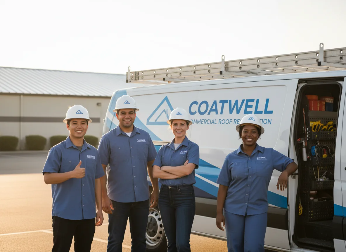 Commercial roof coating company in Headrick, OK